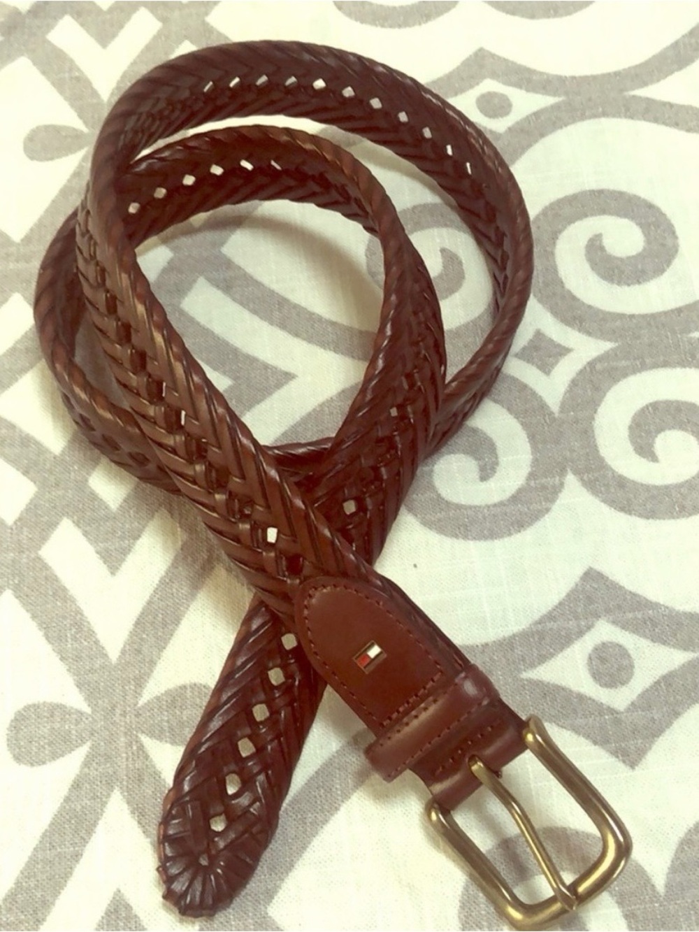 Men’s Tommy Hilfiger braided leather belt. NWOT